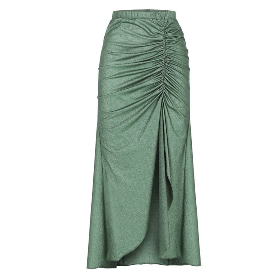 Colorblock Cutout One Piece Bikini And Skirt Set